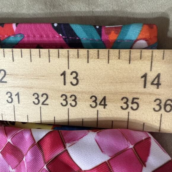 Sporlike Pink Floral Mediterranean Ruffle Bikini Bottoms Womens Size Large NEW - Picture 4 of 6